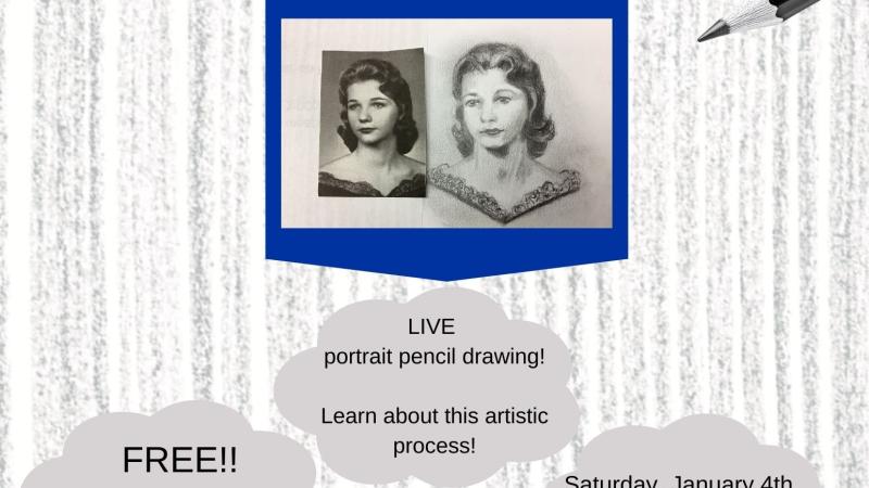 Pencil Art Class Informational Flyer